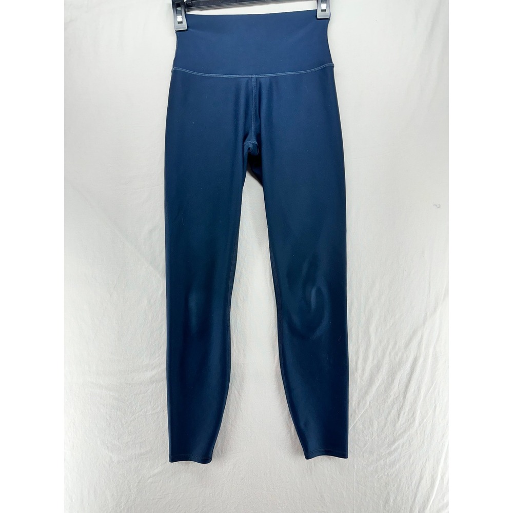 Alo Yoga High Waist Leggings Navy Blue XS Sport Workout Yoga‎ Pants FLAW